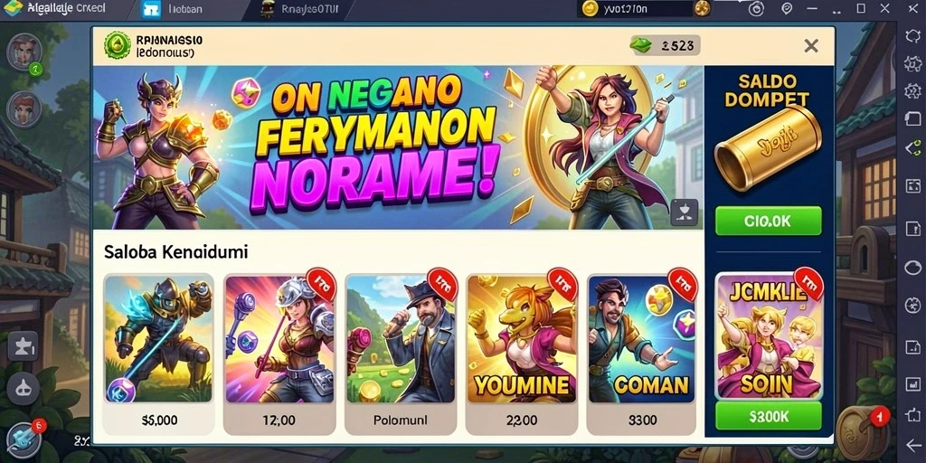 jaya89 - Screenshot menunjukkan berbagai karakter unik yang dapat dipilih.
